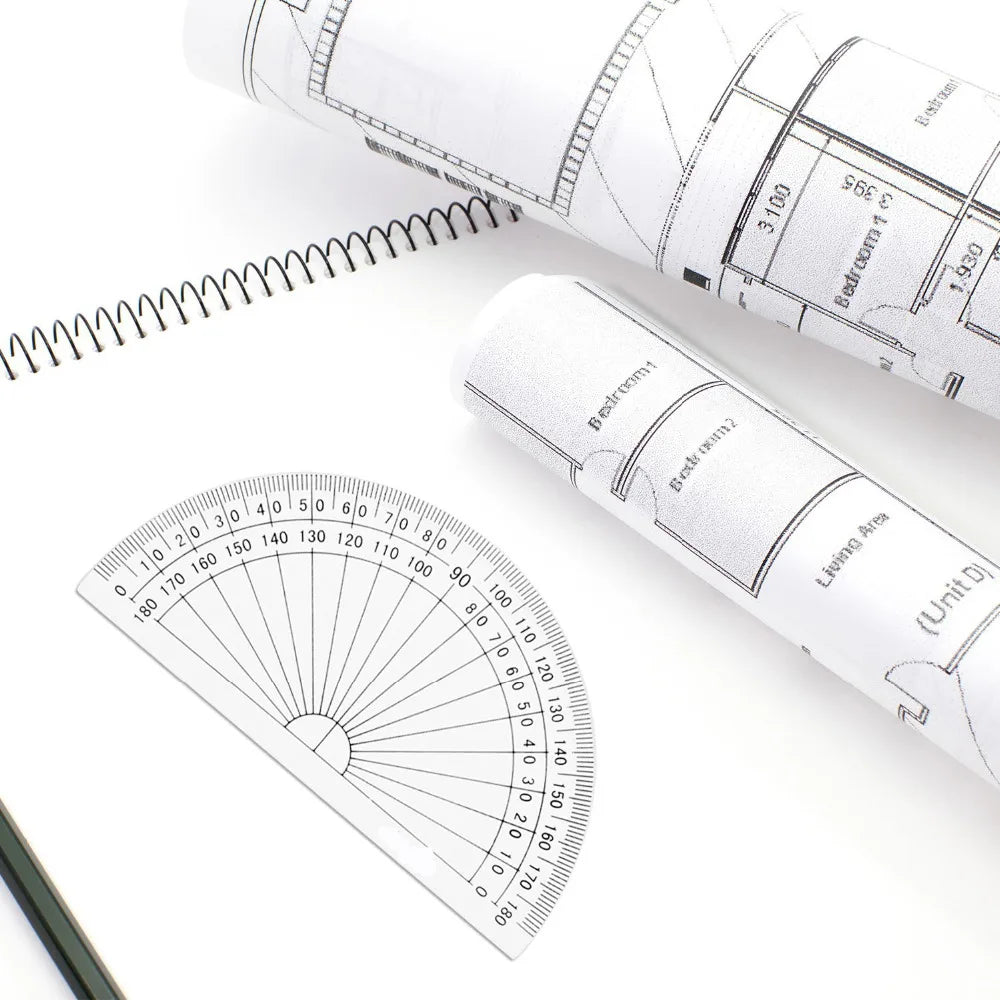 1 Piece Plastic Protractor