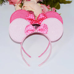 12pcs Girls Mouse Ears Bow