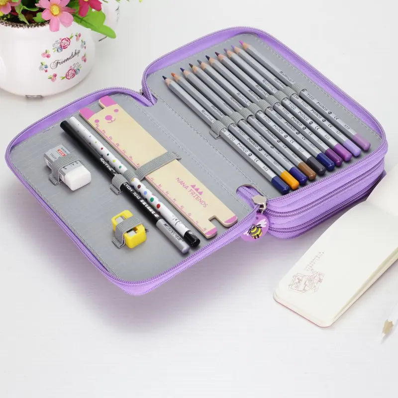 36/48/72 Holes Multifunction Large Pencil Case