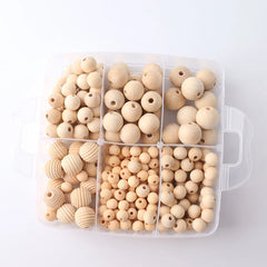 Wood Beads Rattle Organic Teething Toys