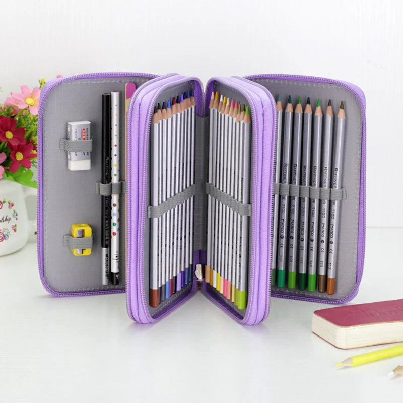 36/48/72 Holes Multifunction Large Pencil Case