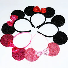 12pcs Girls Mouse Ears Bow