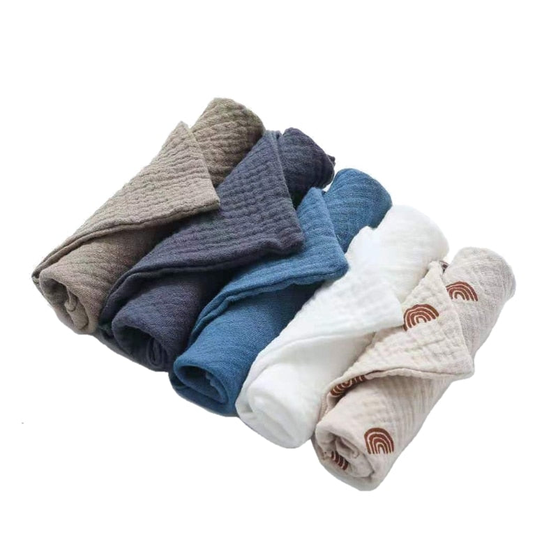 5 Pcs Towel Baby Face cloth Baby Bath Towel