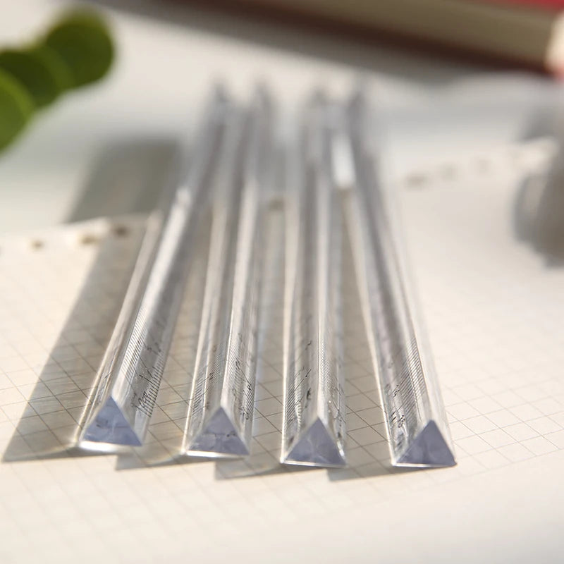 1PC Transparent Triangle Ruler