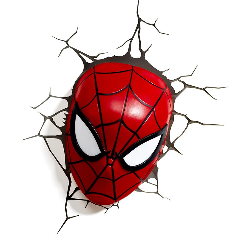 Spider Man Face Hand 3D LED Wall Lamp