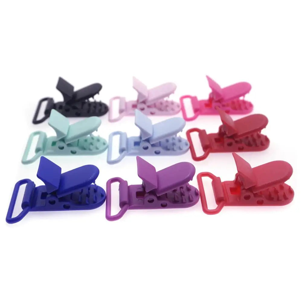 100 Pcs 20 Color Mixed Hot D Shape Clip