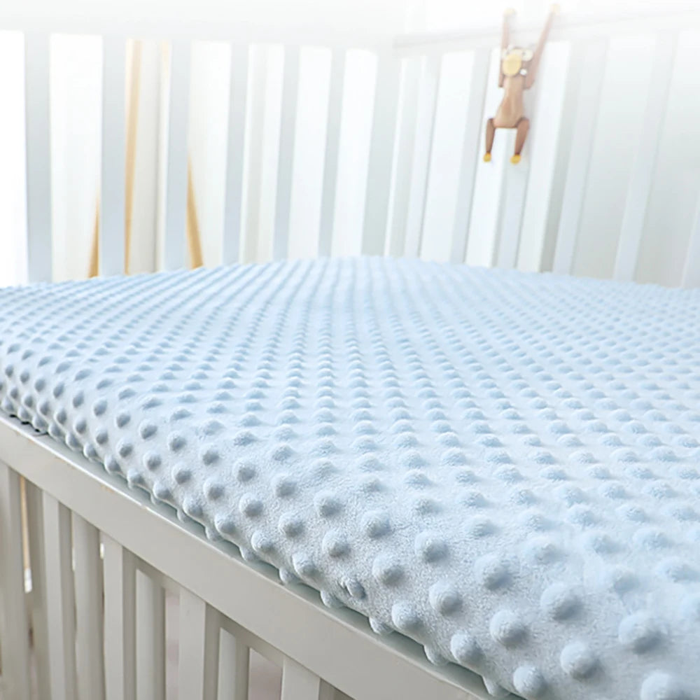 3D Dot Velvet Crib Sheets