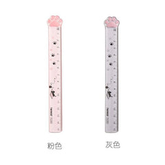 Cute Cat Paw Plastic Straight Rulers