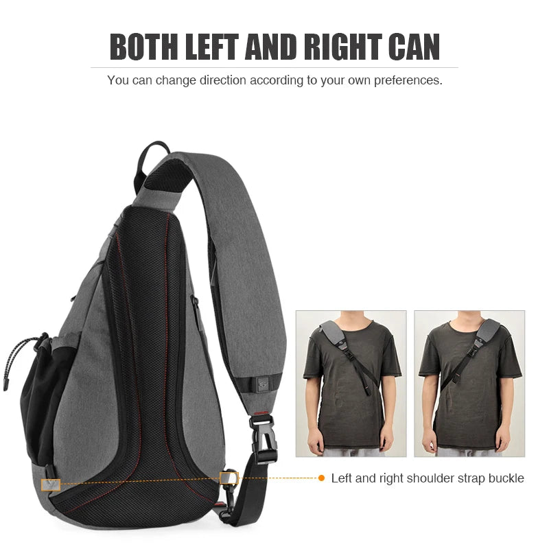 Crossbody USB One Shoulder Backpack