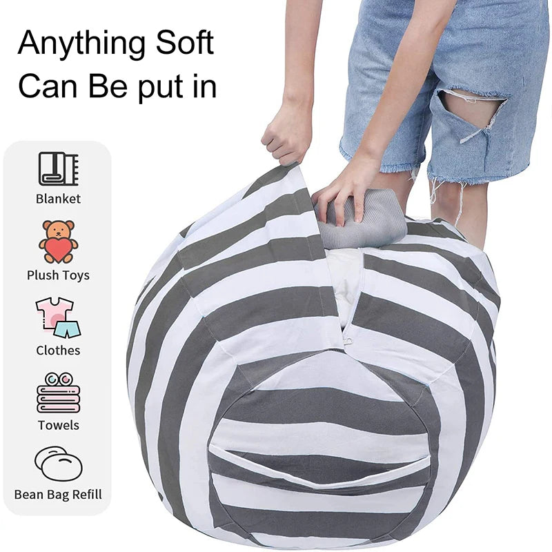 Animal Toys Storage Bean Bag