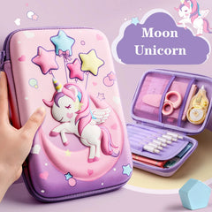 3D EVA Unicorn Cute Pencil Case