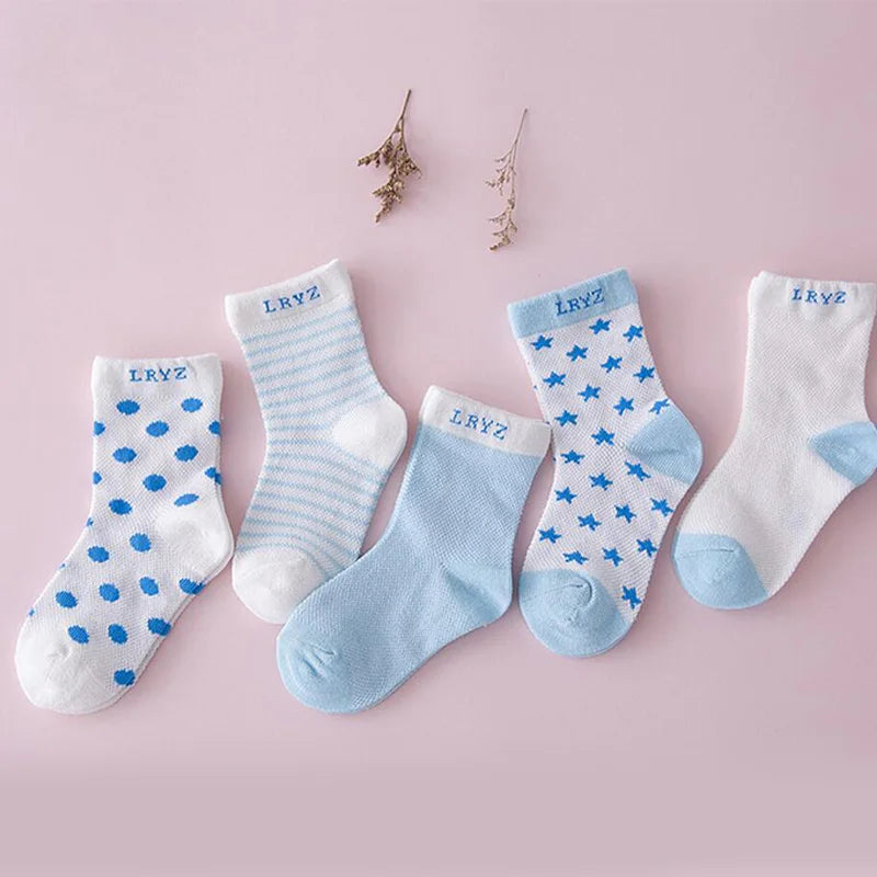 5 Pair Dot Kids Socks