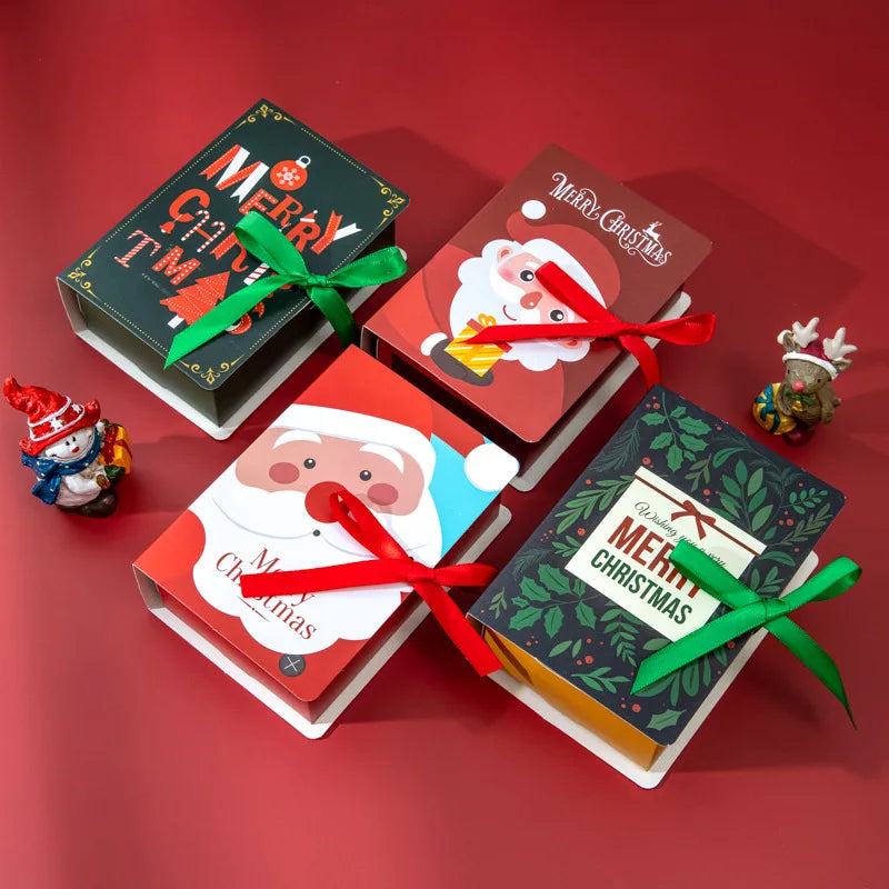 Book Shape Christmas Candy Boxes