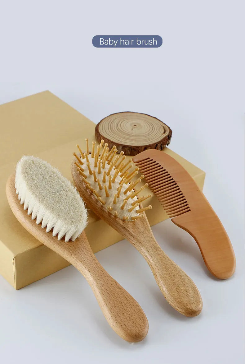 New Baby Care Pure Natural Wool Hair Brush