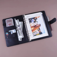 A5 Binder PU Leather 6-Ring Notebook