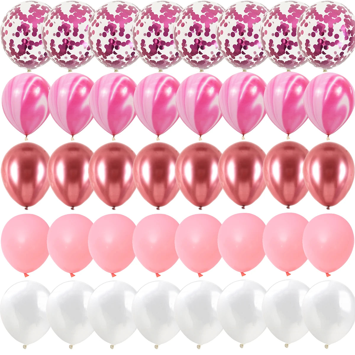 Agate Marble Balloons Set