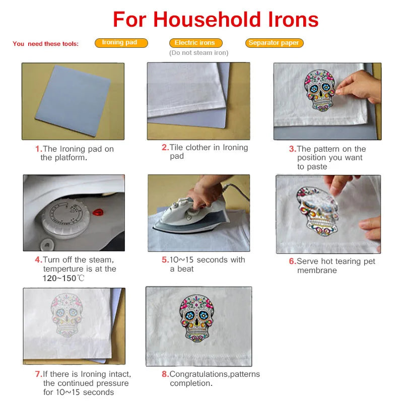 Ironing Patches Heat Transfer