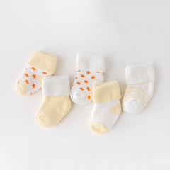 5Pair New boy and girl baby socks thick newborn