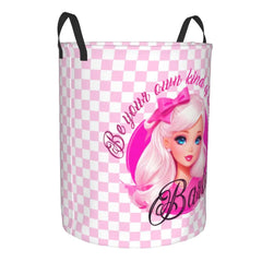 Barbie Girl Laundry Collapsible Basket