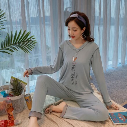 Nursing Pajamas Sets Cotton Breastfeeding Maternity Sleepwear Lactation