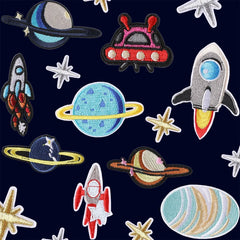 Space Sew Iron On Patches