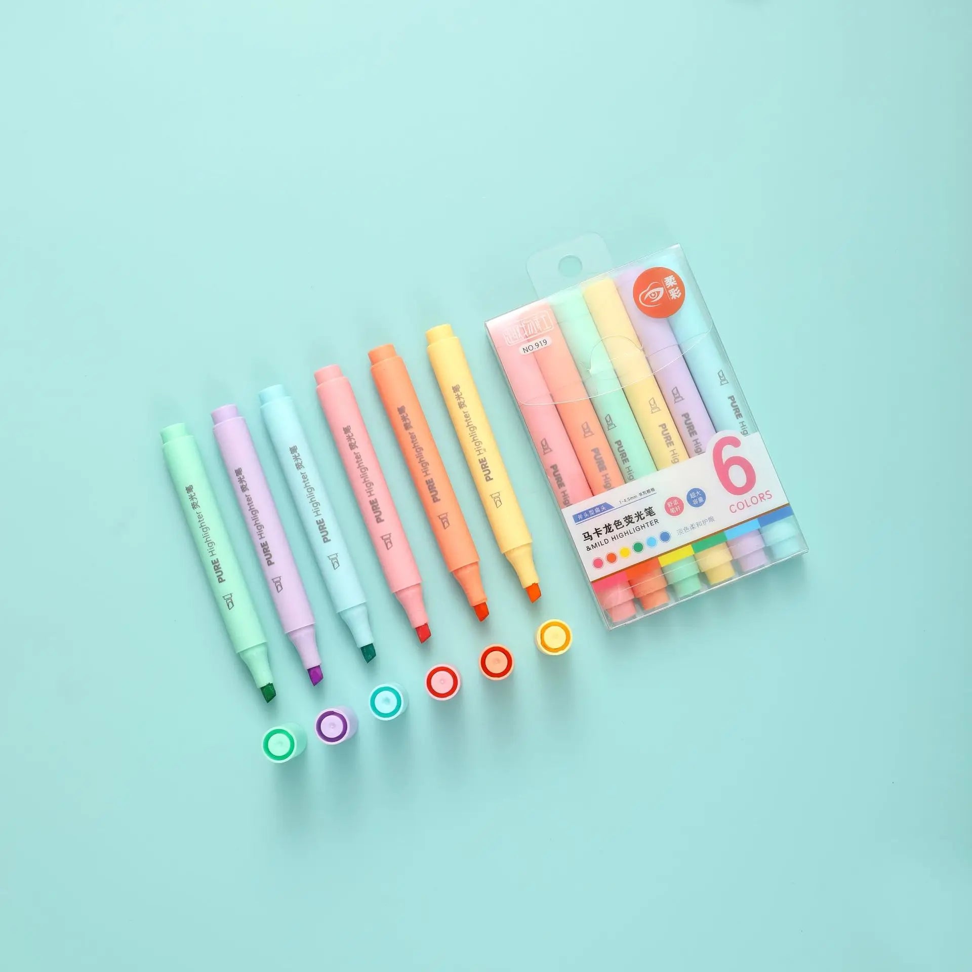 Pastel Color Macaron Highlighter Pen