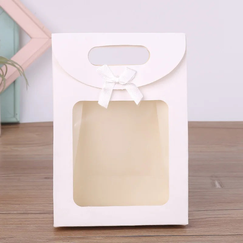 Clear Window Kraft Paper Gift Bags