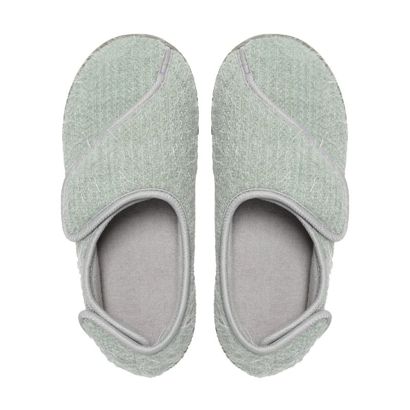 Com warm Fully Plush Slippers Warm Cotton Shoes For Pregnant Anti-slip Shoe