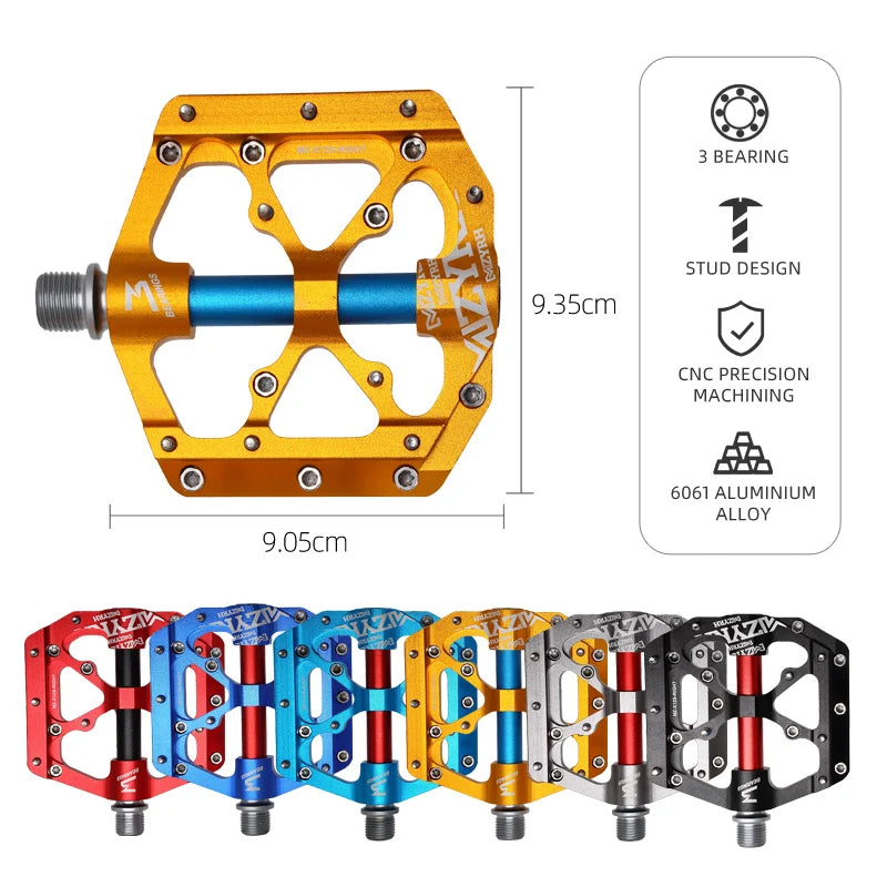 Anti-slip 3 Bearings Ultralight Bicycle Pedals