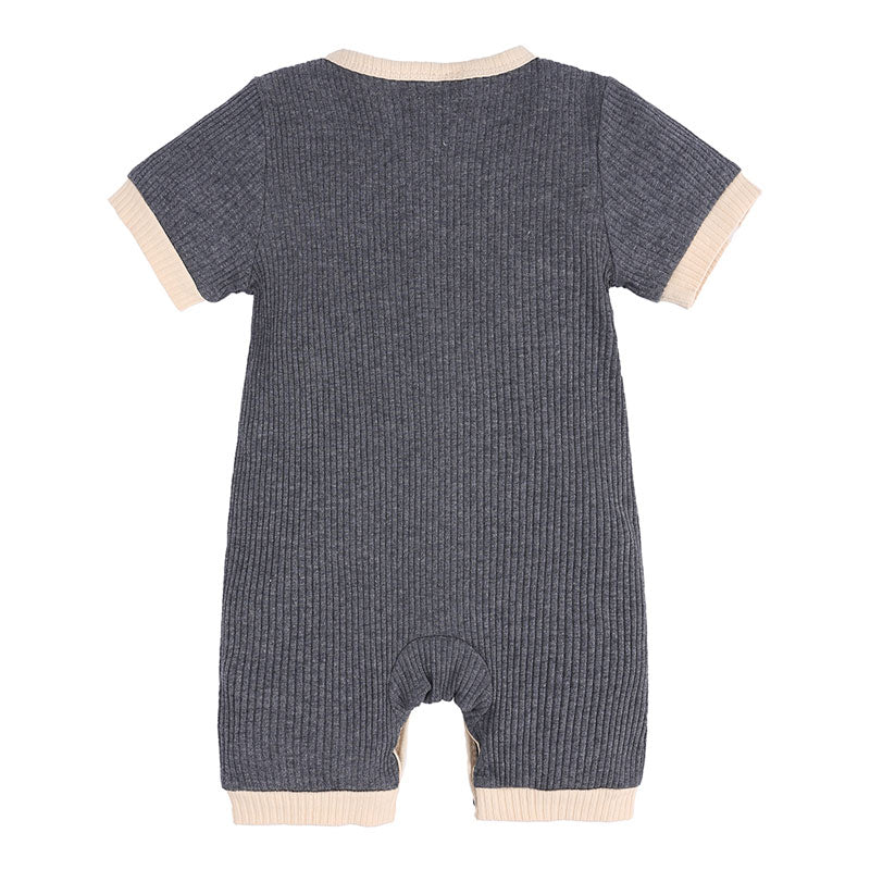 Solid Baby Boy romper Cotton Linen Infant  3-18 Months