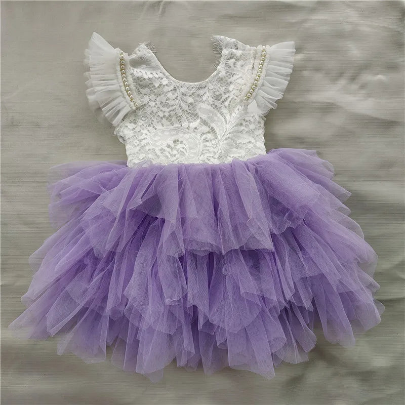 Vintage Princess Girl Birthday Party Dress