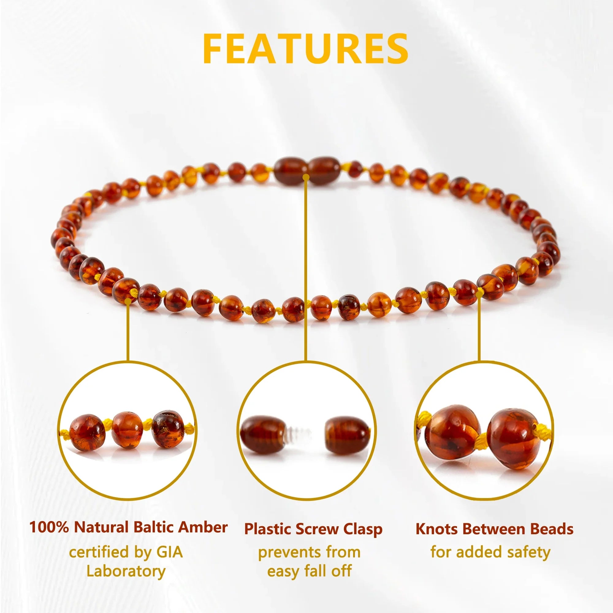 Baltic Amber Teething Necklace