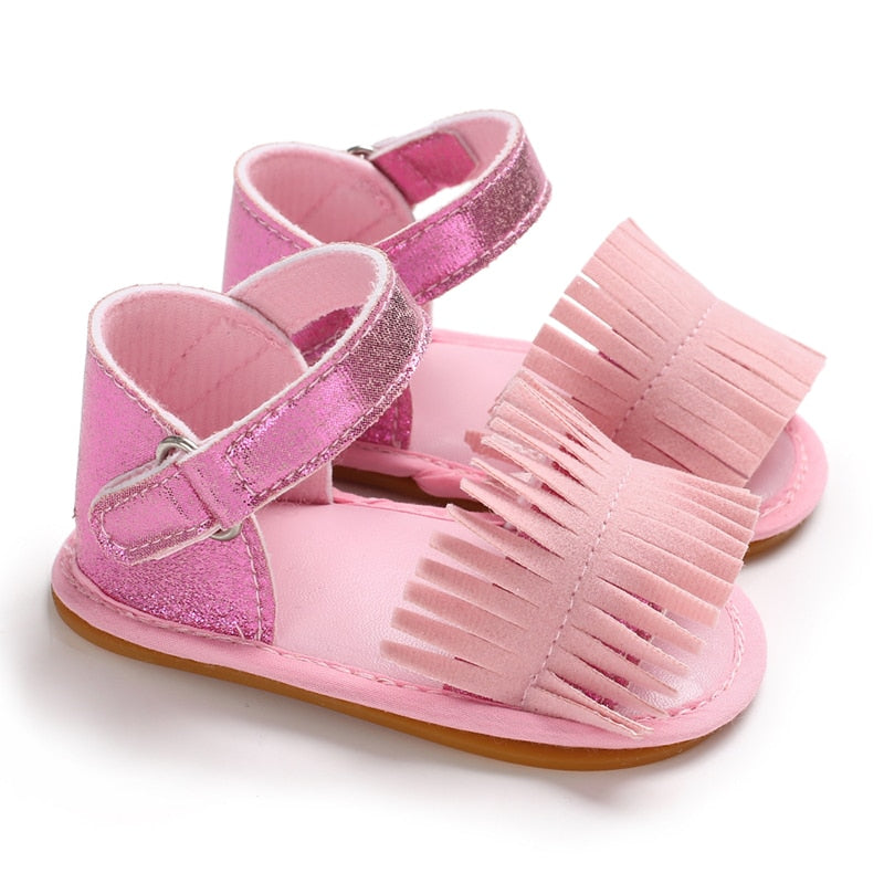 Classic Newborn Pink Baby Girl First Walking Shoes