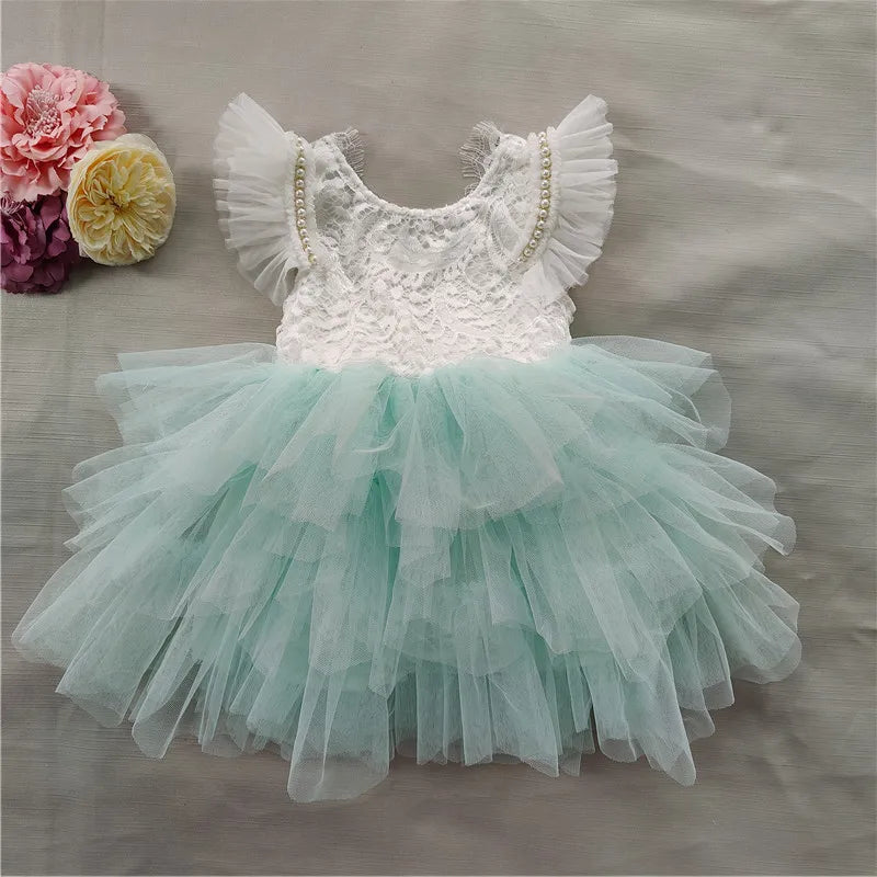 Vintage Princess Girl Birthday Party Dress