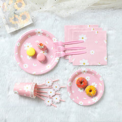 Daisy Theme Kids Party Tableware