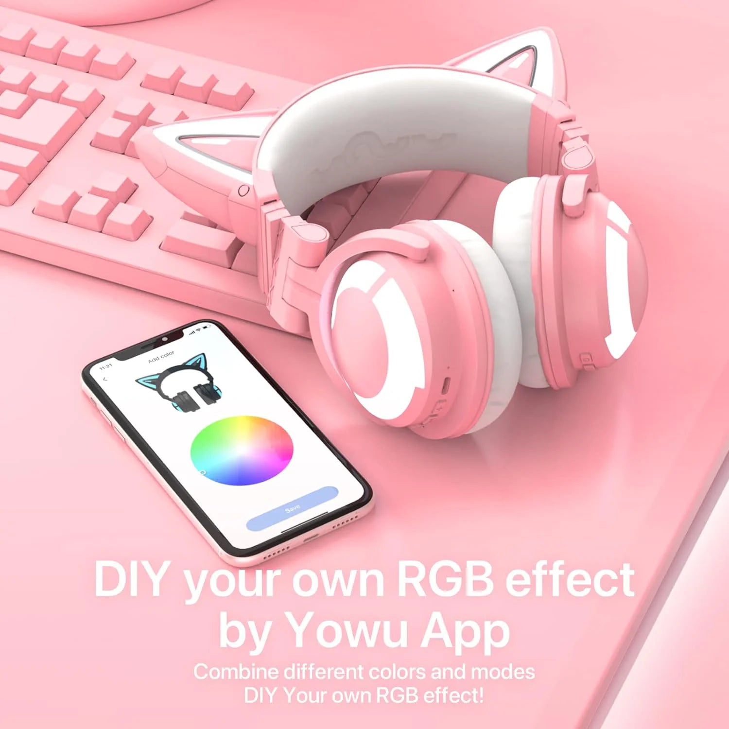 3G Wireless Earphones RGB Control