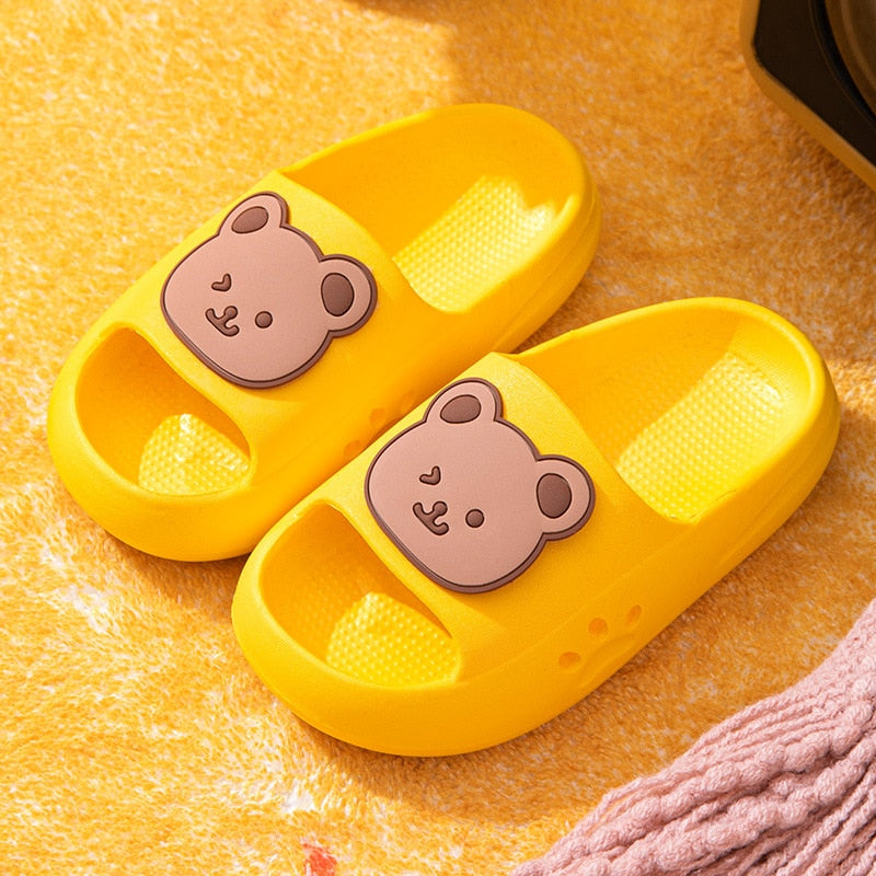 Cute Bear Children's Slippers Soft Bottom Sandals