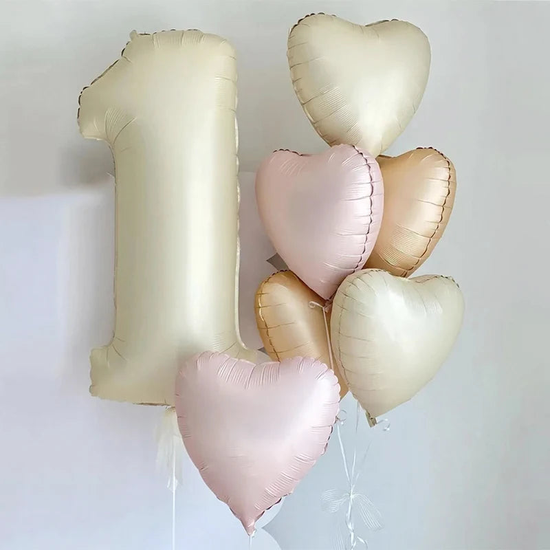 Cream Color Foil Balloons