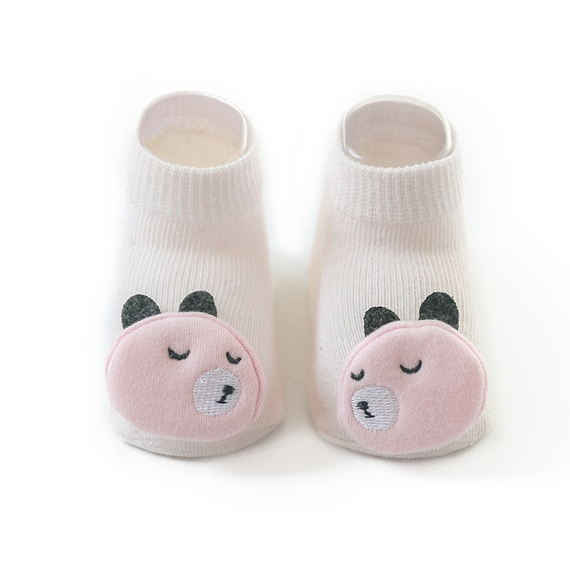 Cute baby boy girl socks kids newborn Infant Toddler Floor Socks