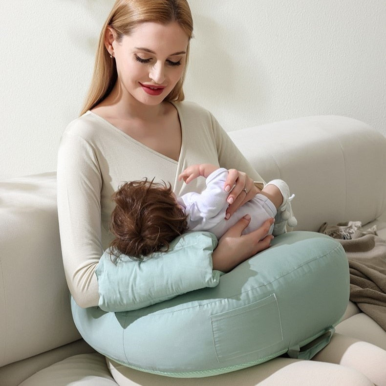 Breastfeeding Pillow Waist Support Strap Design Free Hands Nursing Artifact Sitting Lying Feeding Pocket Breastfeeding Pillow