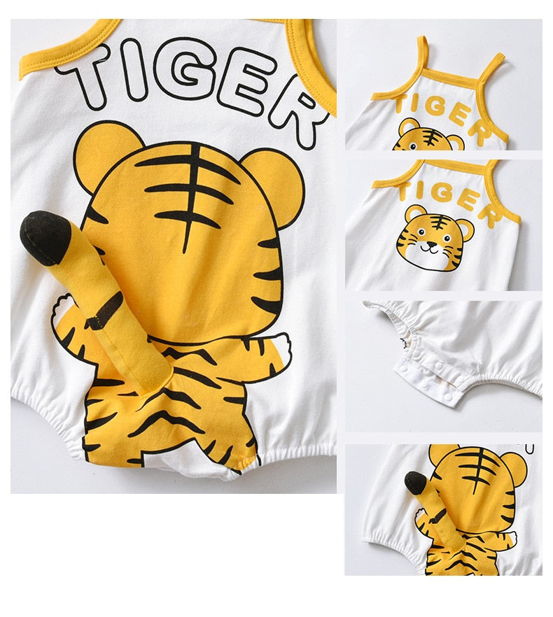 Baby Bodysuit Boy Girl Infant Cartoon Newborn Romper Jumpsuit