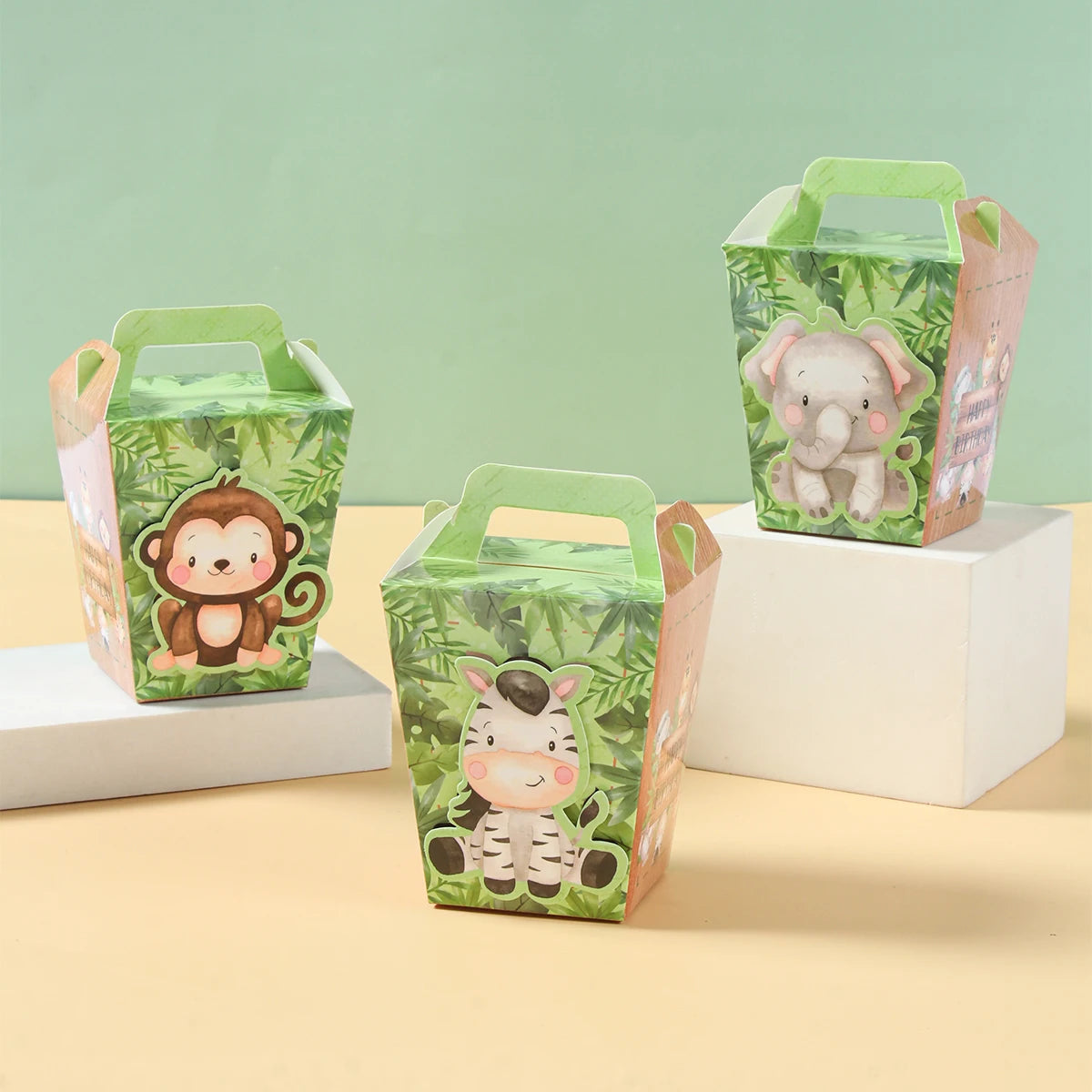 Jungle Animals Three-dimensional Candy Box