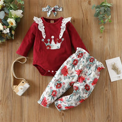 3Pcs Newborn Clothes Baby Girl