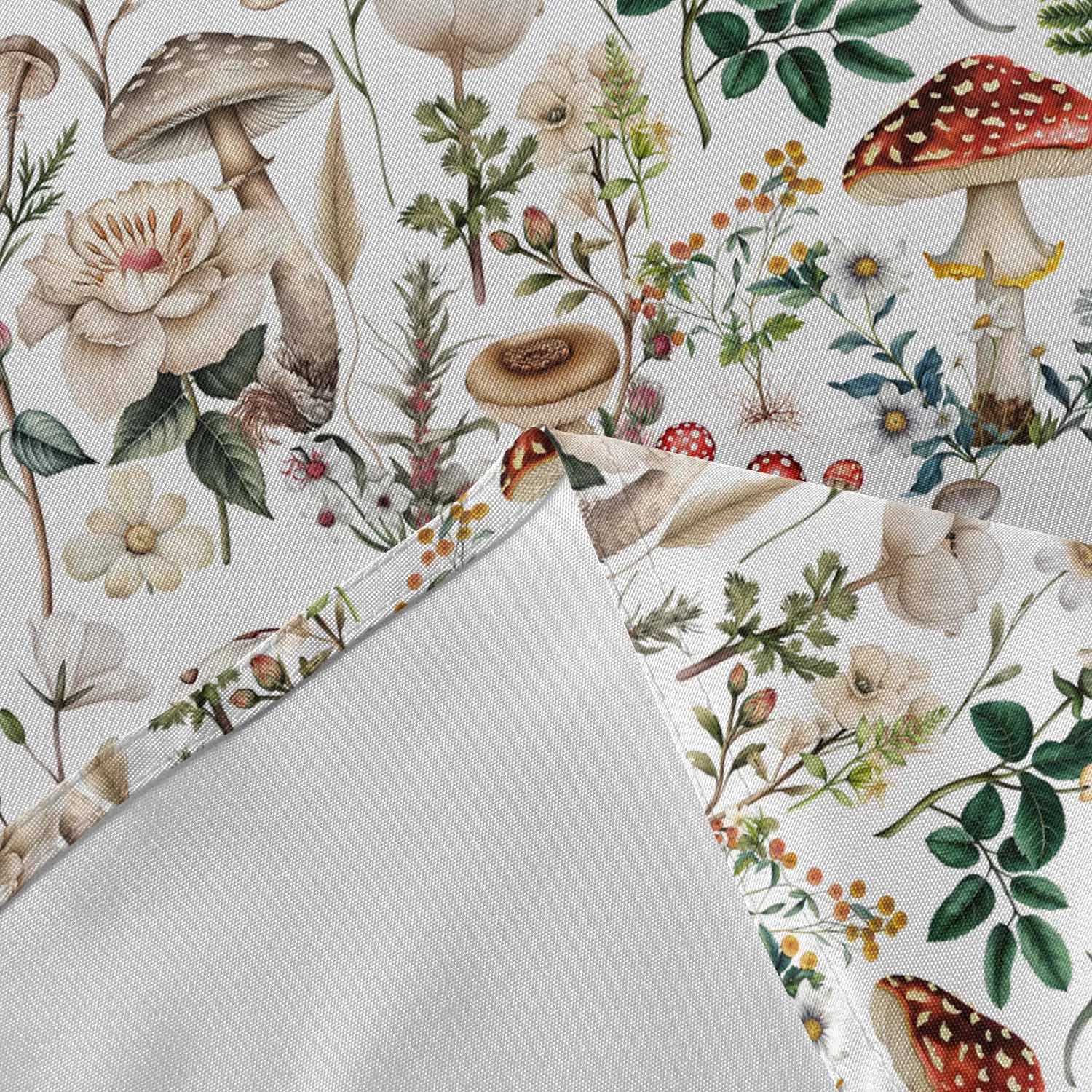 Mushroom Plant Waterproof Tablecloth