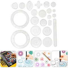 22pcs Spirograph Spiral Art Drawing Kit