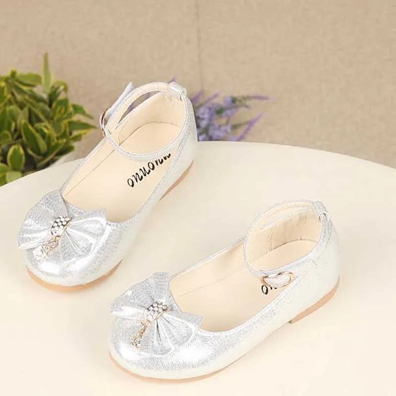 Princess Bowknot Leather Shoes