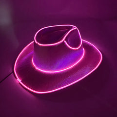 LED Luminous Light Up Cowboy Hat