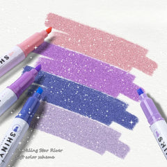 Aesthetic Star Glitter Highlighters