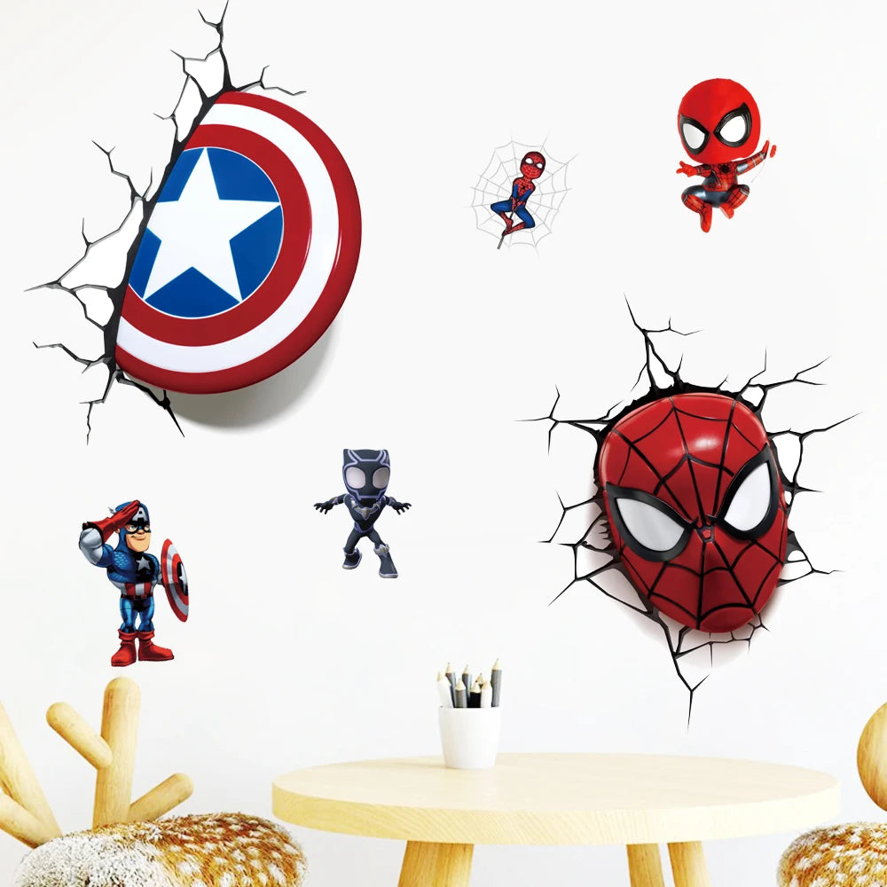 3D Superhero Wallpaper Stickers