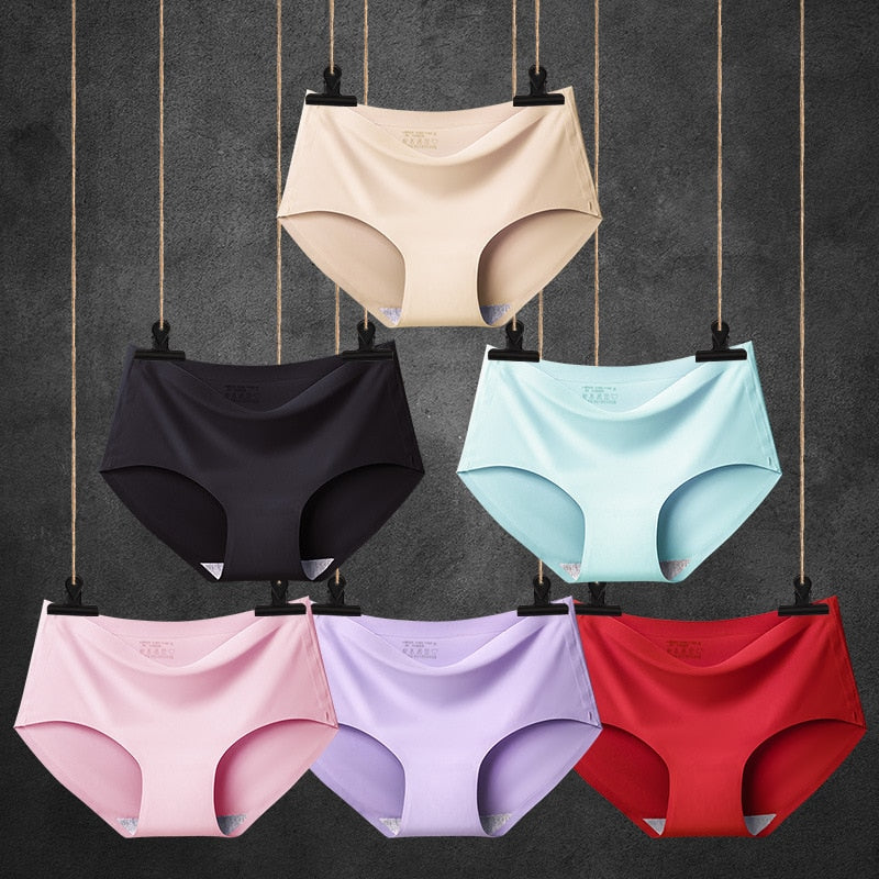 1pc Ice Silk Pregnant Women Underwear Low Waist Comfortable Postpartum Seamless Maternity Underwear